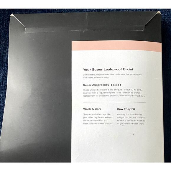 NWT 2 Pairs Knix Super Leakproof Bikini in Black Size Small - Picture 3 of 8